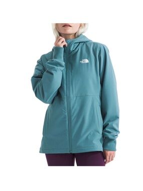 The North Face Women's Shelbe Raschel Zip Hooded Jacket Algae Blue